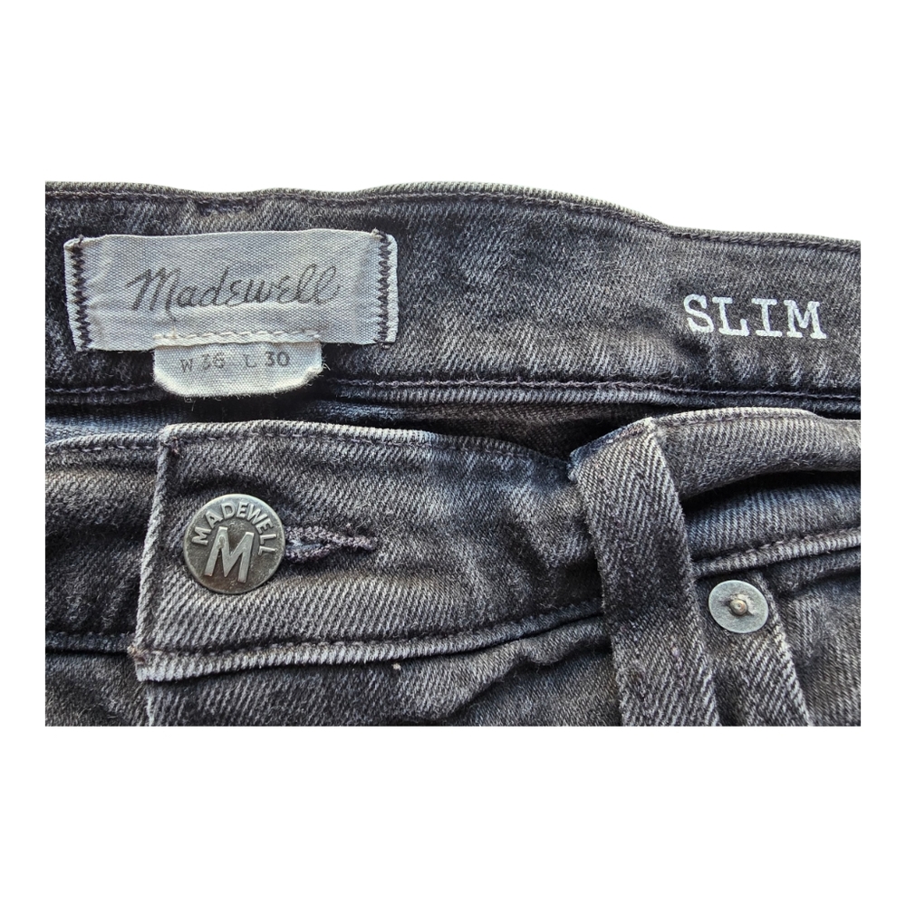 Madewell Men’s Slim Fit Jeans W36 L30 – Classic Gray - Picture 9 of 11